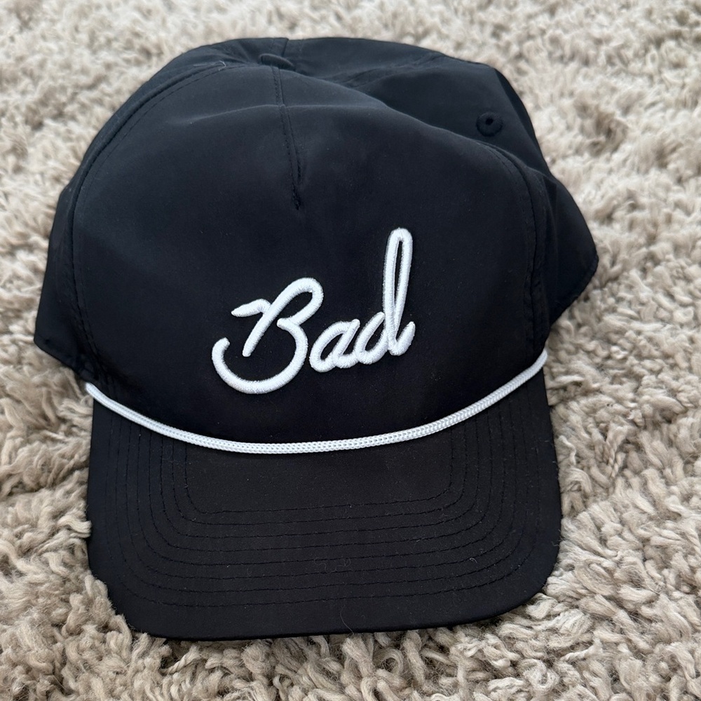 Bad Birdie "BAD" ROPE GOLF HAT - BLACK snap back